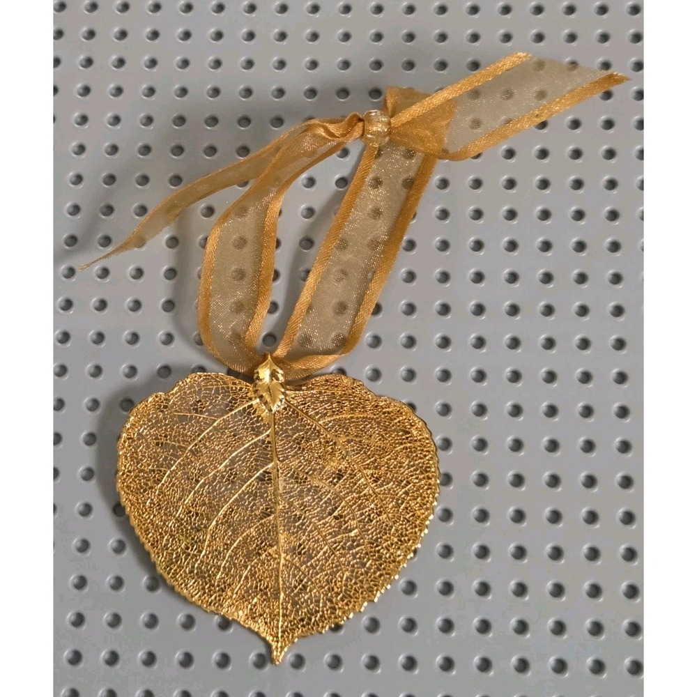 Gold Aspen Leaf Ornament Rocky Mountain Leaf Company 24K Dipped Christmas Decor